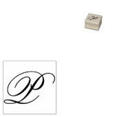 デザインを編集してファンシーCapital Pモノグラムを変更 ラバースタンプ (押印)