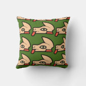 デザインアステカ枕Tochtliまたはウサギ クッション (裏面)