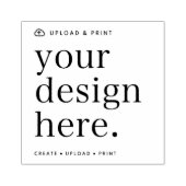 デザインアップロード2.5インチにスタンプ ラバースタンプ (インプリント)