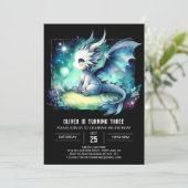 デザインウィムシードラゴン誕生日 招待状 (スタンド正面)