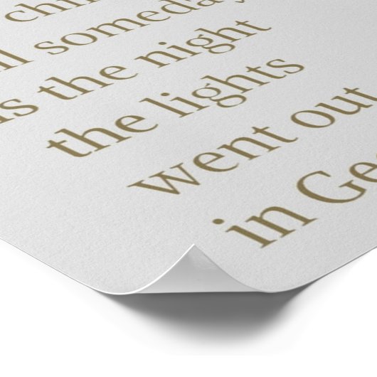 デザインウィメンジュリアスガルベイカー引用文 ポスター (角)