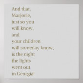 デザインウィメンジュリアスガルベイカー引用文 ポスター (正面)