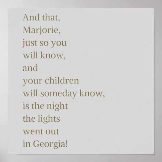 デザインウィメンジュリアスガルベイカー引用文 ポスター (正面)