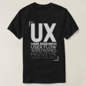 デザインエクスペリエンス設計のためのUxユーザープロセスギフト Tシャツ (デザイン正面)
