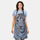 デザインエプロンバイポーラリーリー エプロン (着用した状態)