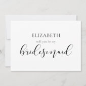 デザインエレガントは私の花嫁の名刺だ 招待状 (正面)