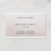 デザインエレガントクリエイティブカラー調和ラグジュアリー 名刺 (正面)