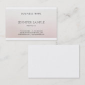 デザインエレガントクリエイティブカラー調和ラグジュアリー 名刺 (正面/裏面)
