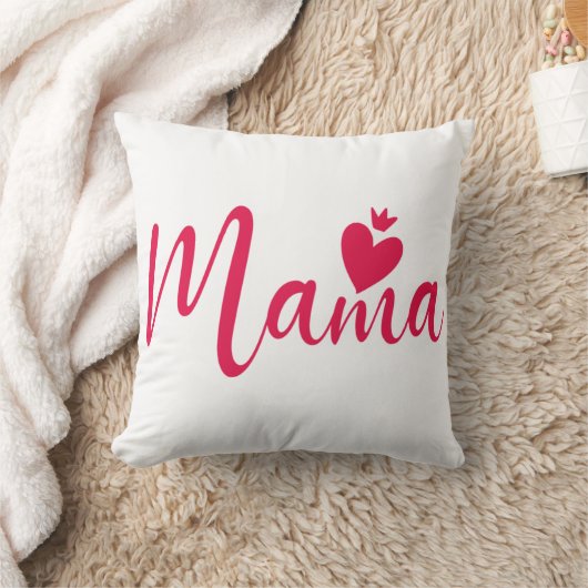 デザインエレガント文字ママタイポグラフィ装飾用クッション クッション (ブランケット)