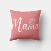 デザインエレガント文字ママタイポグラフィ クッション (裏面)