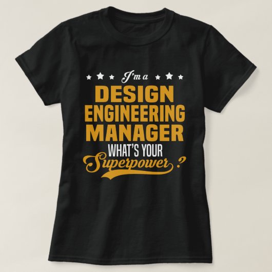 デザインエンジニアリングマネージャ Tシャツ (デザイン正面)