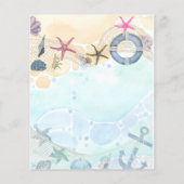 デザインオートビーチ沿岸航海のイベント招待状 (裏面)