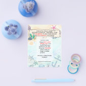 デザインオートビーチ沿岸航海のイベント招待状 チラシ (シングル)