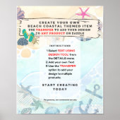 デザインオートビーチ沿岸航海のイベント標識 ポスター (正面)