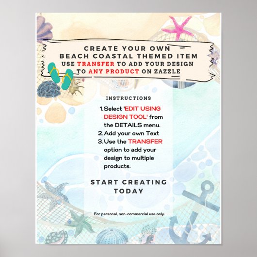 デザインオートビーチ沿岸航海のイベント標識 ポスター (正面)