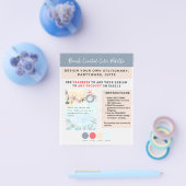 デザインオートビーチ沿岸航海の チラシ (シングル)