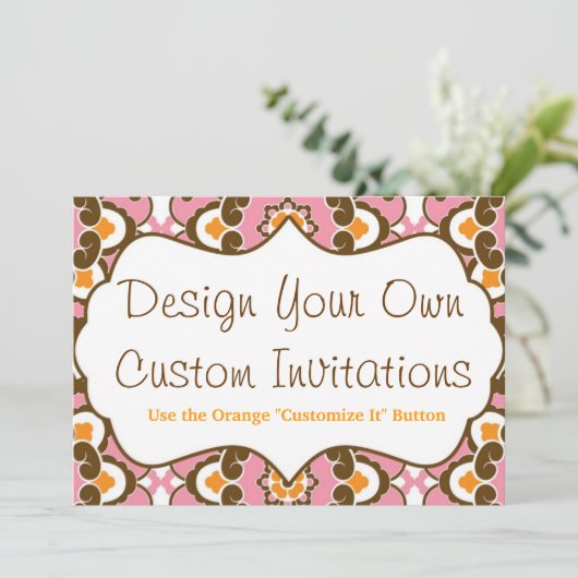 デザインカスタムのパーソナライズされた招待状 招待状 (スタンド正面)