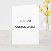 デザインカスタムカスタマイズ空白の カード (黄色い花)