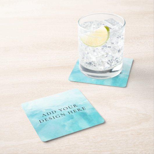 デザインカスタムスクエアコースターの追加 スクエアペーパーコースター (インサイチュ)