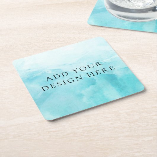 デザインカスタムスクエアコースターの追加 スクエアペーパーコースター (アングル)