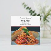 デザインカスタムトマトソースレシピカード (スタンド正面)