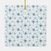 デザインカスタムパターンクリスマス セラミックオーナメント (裏面)