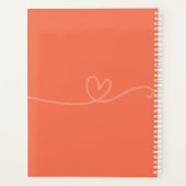 デザインカスタムファミリーフォトピーチアポイントメント プランナー手帳 (裏面)