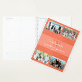 デザインカスタムファミリーフォトピーチアポイントメント プランナー手帳 (ディスプレー)