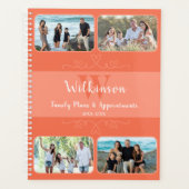 デザインカスタムファミリーフォトピーチアポイントメント プランナー手帳 (正面)