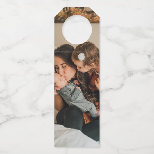 デザインカスタム作成パーソナライズされた ボトルネックタグ (正面)