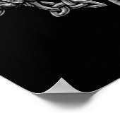 デザインカッコいいオブアモンアマルスバンドロックグレースカル ポスター (角)