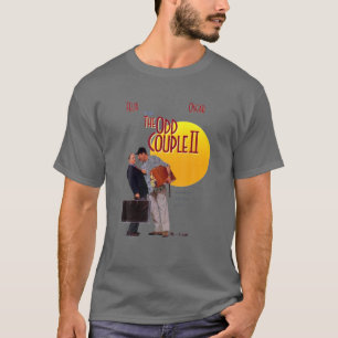 デザインカップルツーマントーキングポスターオッズコメディM Tシャツ