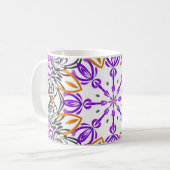 デザインカラフル抽象芸術アートワークコーヒーマグカップ コーヒーマグカップ (正面左)