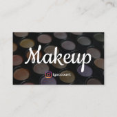 デザインガーリーミニマルなメイクアップアーティスト 名刺 (裏面)