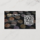 デザインガーリーミニマルなメイクアップアーティスト 名刺 (正面)