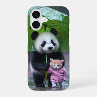 デザインキャットアンドパンダ iPhone 16ケース