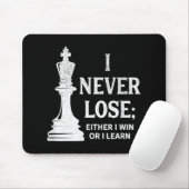 デザインクラシックチェス、私は決して負けない;私はどちらかの勝つ マウスパッド (マウス)