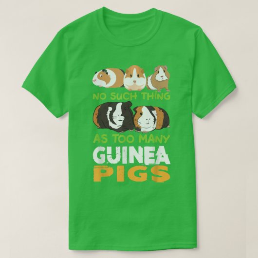 デザインクラシック動物のGuが多すぎるようなもの Tシャツ (デザイン正面)