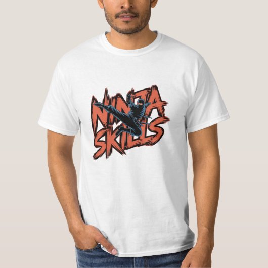 デザインクール忍者ファン Tシャツ (正面)