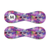 デザイングリーン、紫テクスチャ水色 野球ボール (パネル)