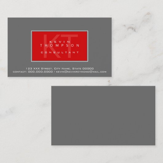 デザインコンサルタントの標準規格 名刺 (正面/裏面)