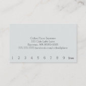 デザインコーヒースクエアテーブルシンプルロイヤリティコーヒー ロイヤリティカード (裏面)