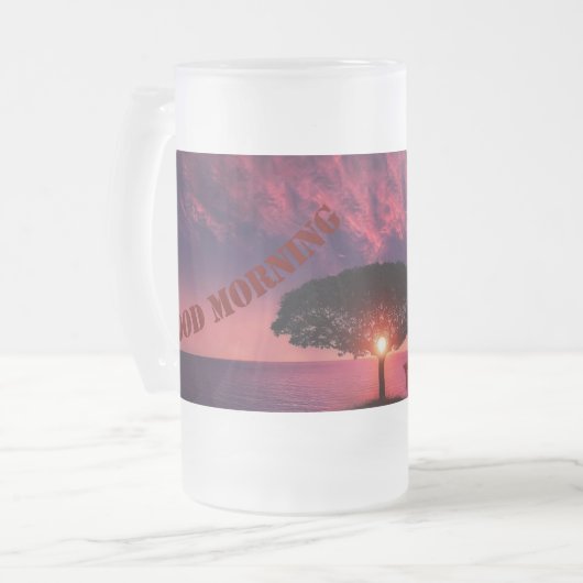 デザインコーヒーマグ フロストグラスビールジョッキ (正面左)