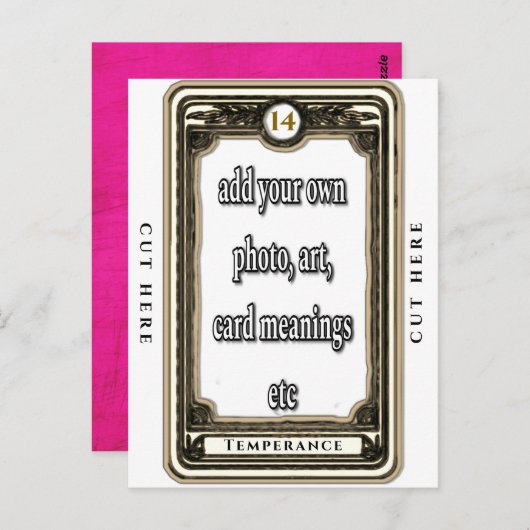 デザインザテンペランスタロットカード ポストカード (正面/裏面)