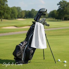 デザインザドリームホワイト ゴルフタオル