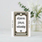 デザインザマつるンタロットカード ポストカード (スタンド正面)