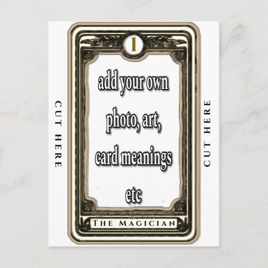 デザインザマジシャンタロットカード ポストカード (正面)