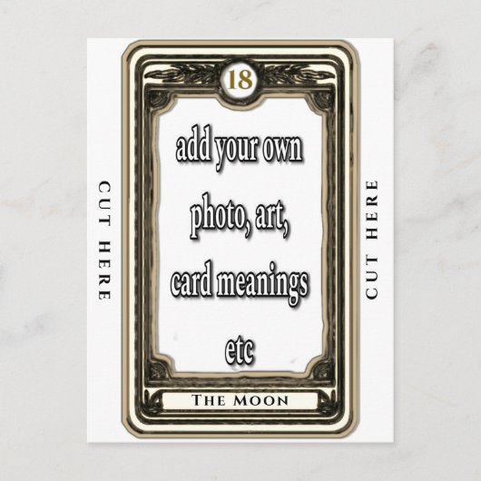 デザインザムーンタロットカード ポストカード (正面)