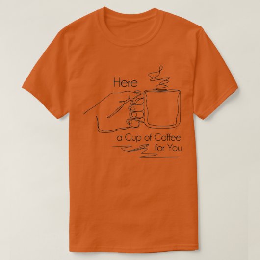 デザインシンプルコーヒー Tシャツ (デザイン正面)