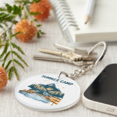 デザインシンプルサマーキャンプ キーホルダー (正面右)